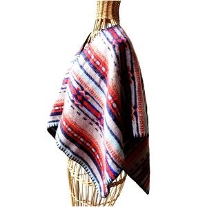 Old Navy Women's Flannel Southwest Shawl Wrap One Size Tall NEW Cozycore